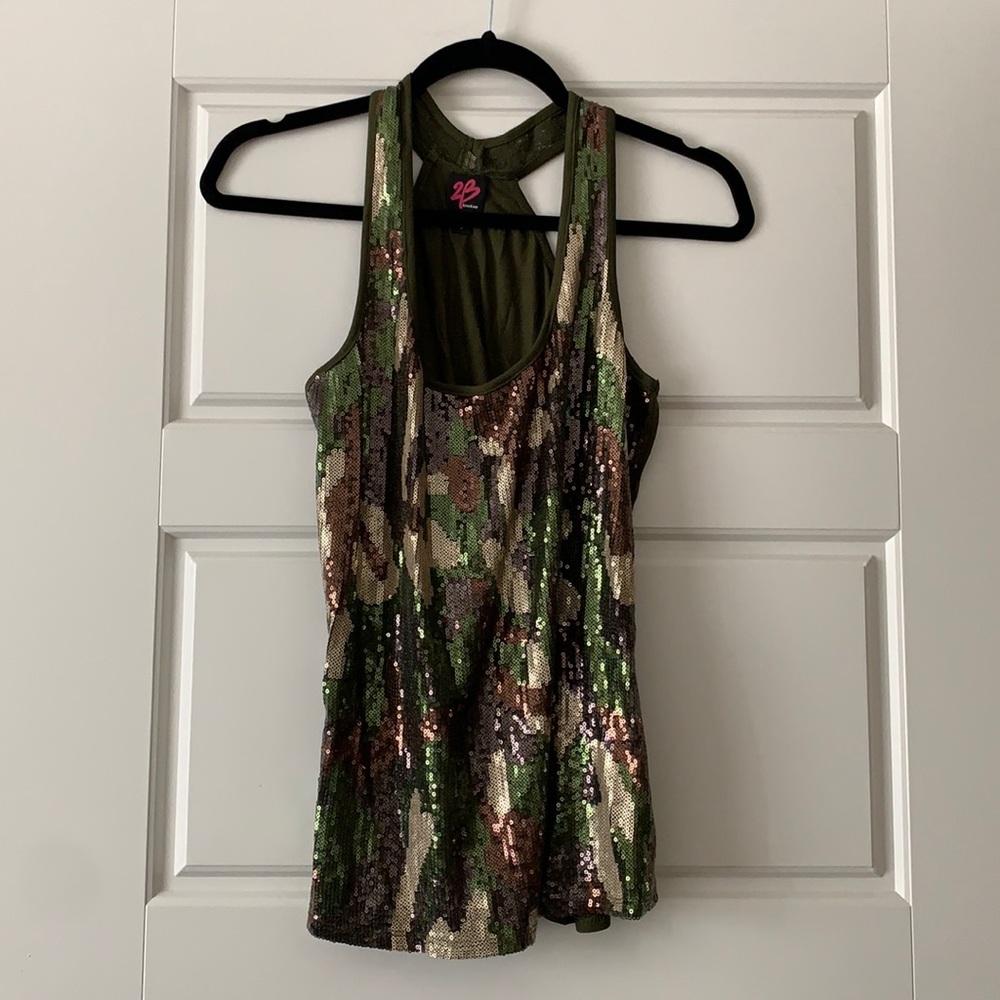 Bebe sequin top